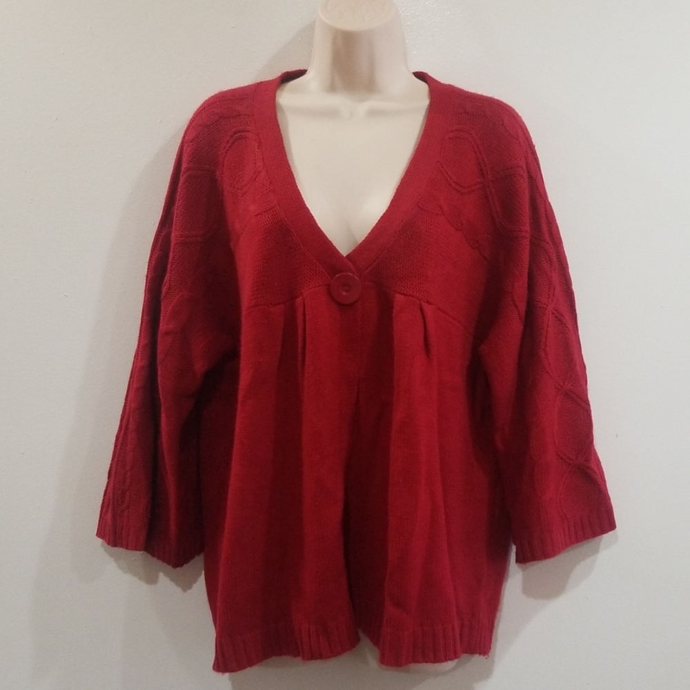 Classic Elements woman burgundy sweater size 16/18